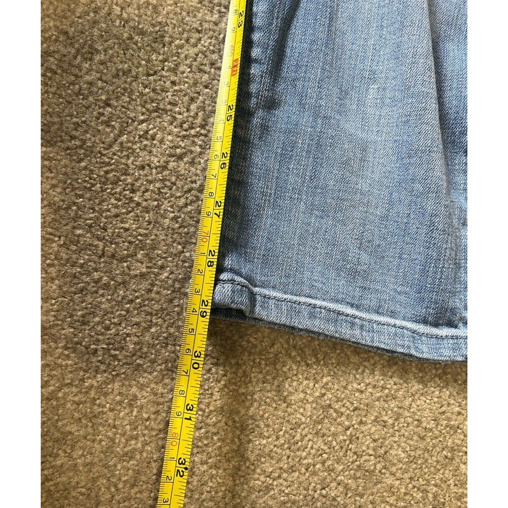 Pilcro & The letterpress high-rise jeans Sz 32 Floral Painted Denim - Picture 6 of 10